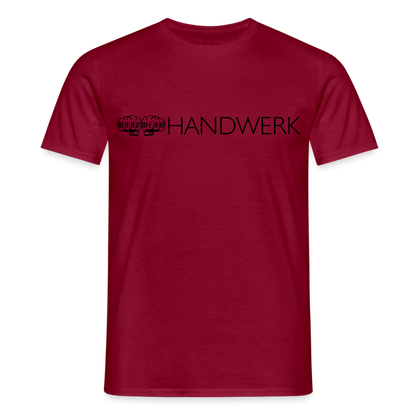 Unisex T-Shirt "Handwerk" Ziegelrot Männer T-Shirt