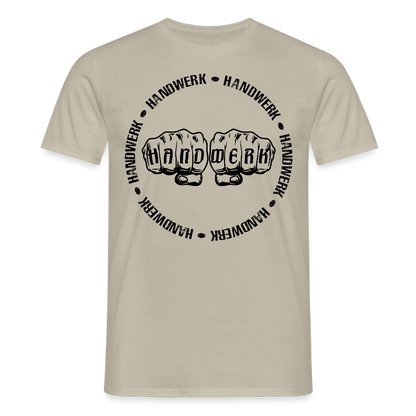 Unisex T-Shirt "Handwerk-Handwerk" Sandbeige Männer T-Shirt