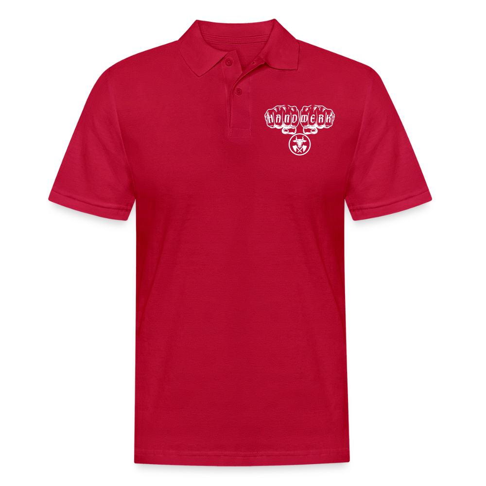 Männer Poloshirt "Metzger" cherry red Männer Poloshirt