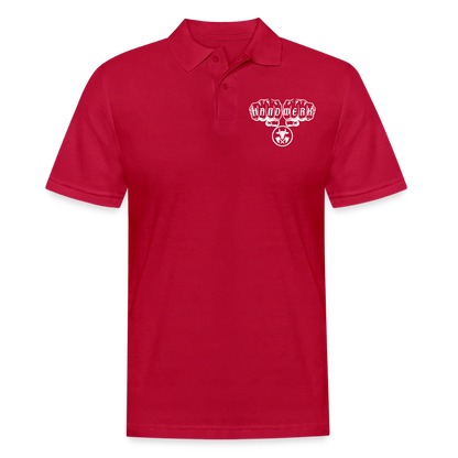Männer Poloshirt "Metzger" cherry red Männer Poloshirt