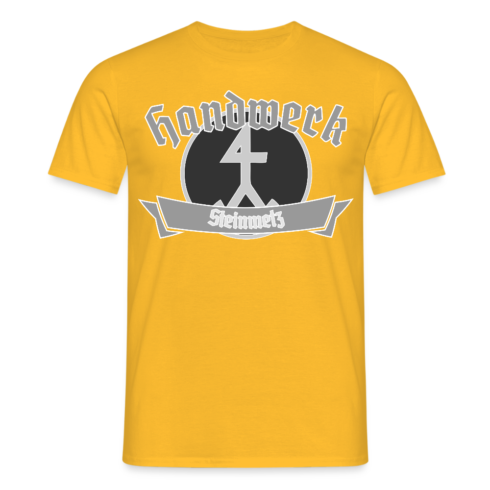 Unisex T-Shirt "Steinmetz" Gelb Männer T-Shirt