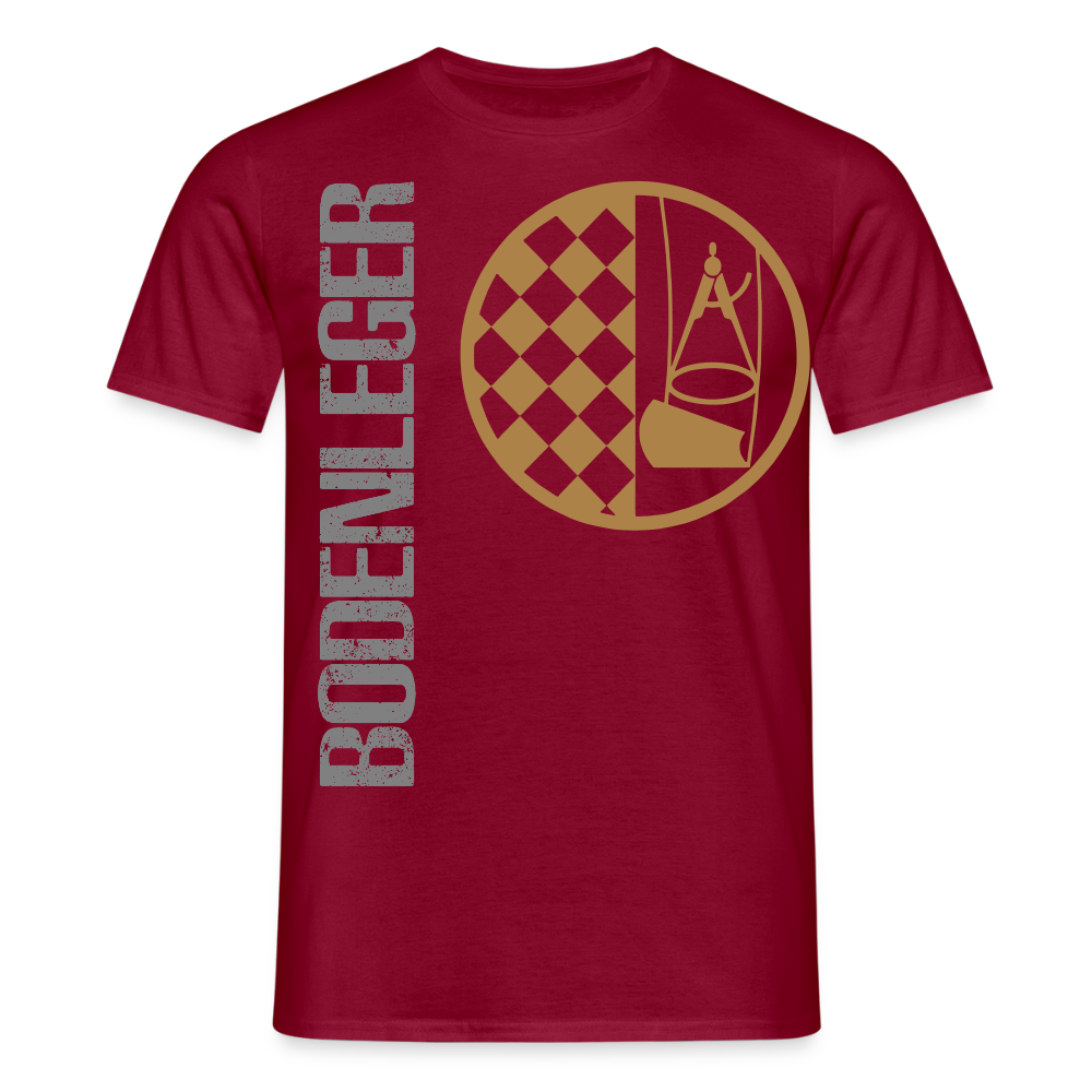 Unisex T-Shirt "Bodenleger" Ziegelrot Männer T-Shirt