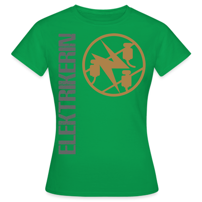 Frauen T-Shirt "Elektrikerin" Kelly Green Frauen T-Shirt