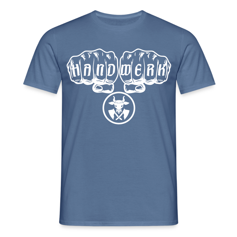 Unisex T-Shirt "Metzger" Taubenblau Männer T-Shirt