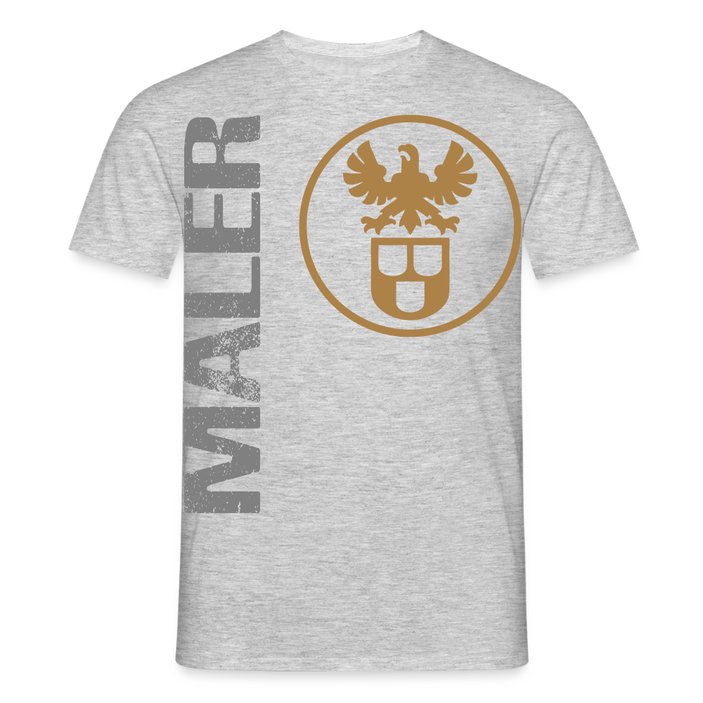 Unisex T-Shirt "Maler" Grau meliert Männer T-Shirt