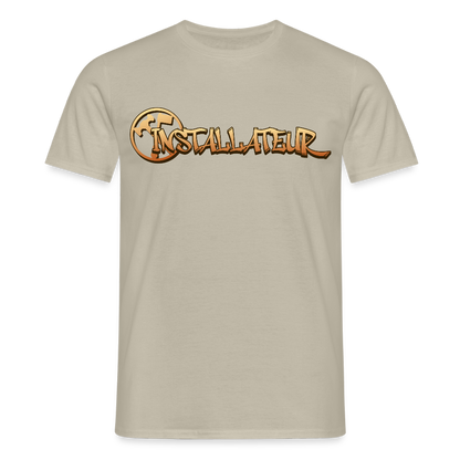 Unisex T-Shirt "Installateur" Sandbeige Männer T-Shirt