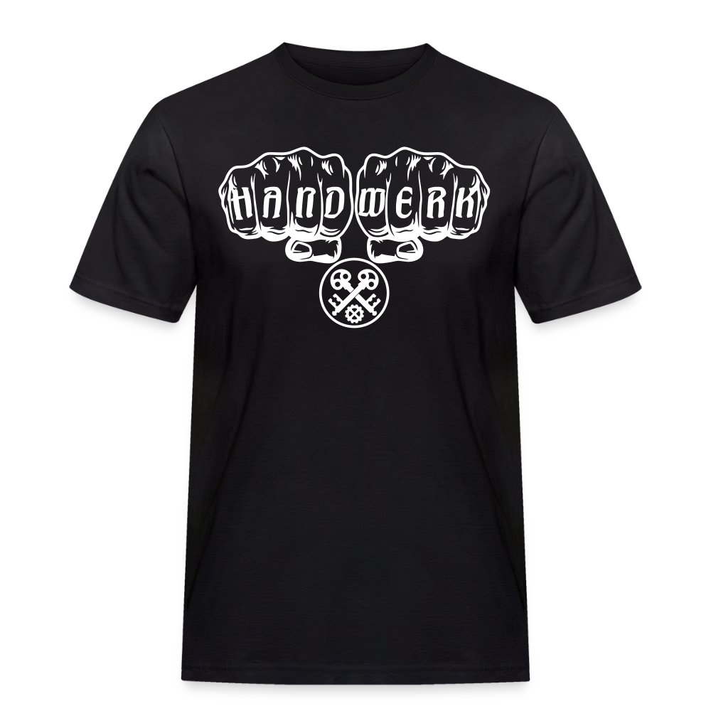 Männer Workwear T-Shirt "Schlosser" Schwarz Männer Workwear T-Shirt