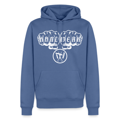 Männer Premium Hoodie "Friseur" Taubenblau Männer Premium Hoodie