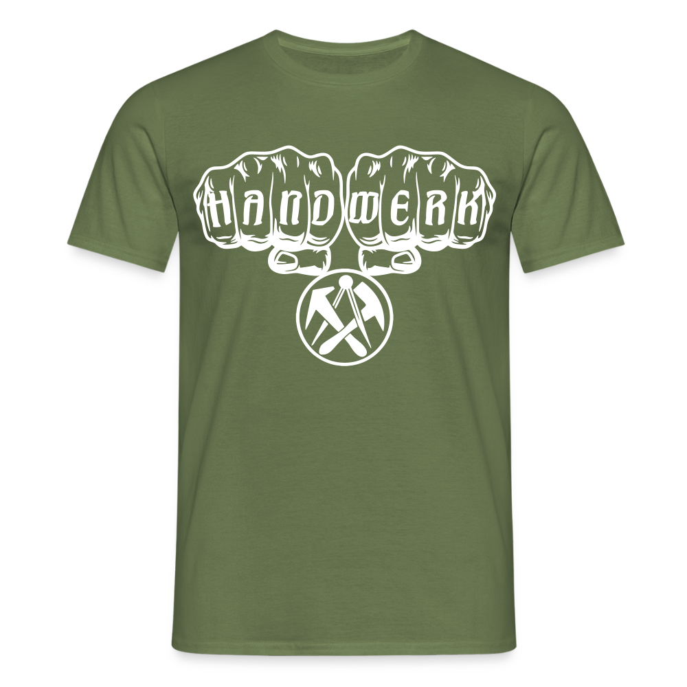 Unisex T-Shirt "Dachdecker" Militärgrün Männer T-Shirt