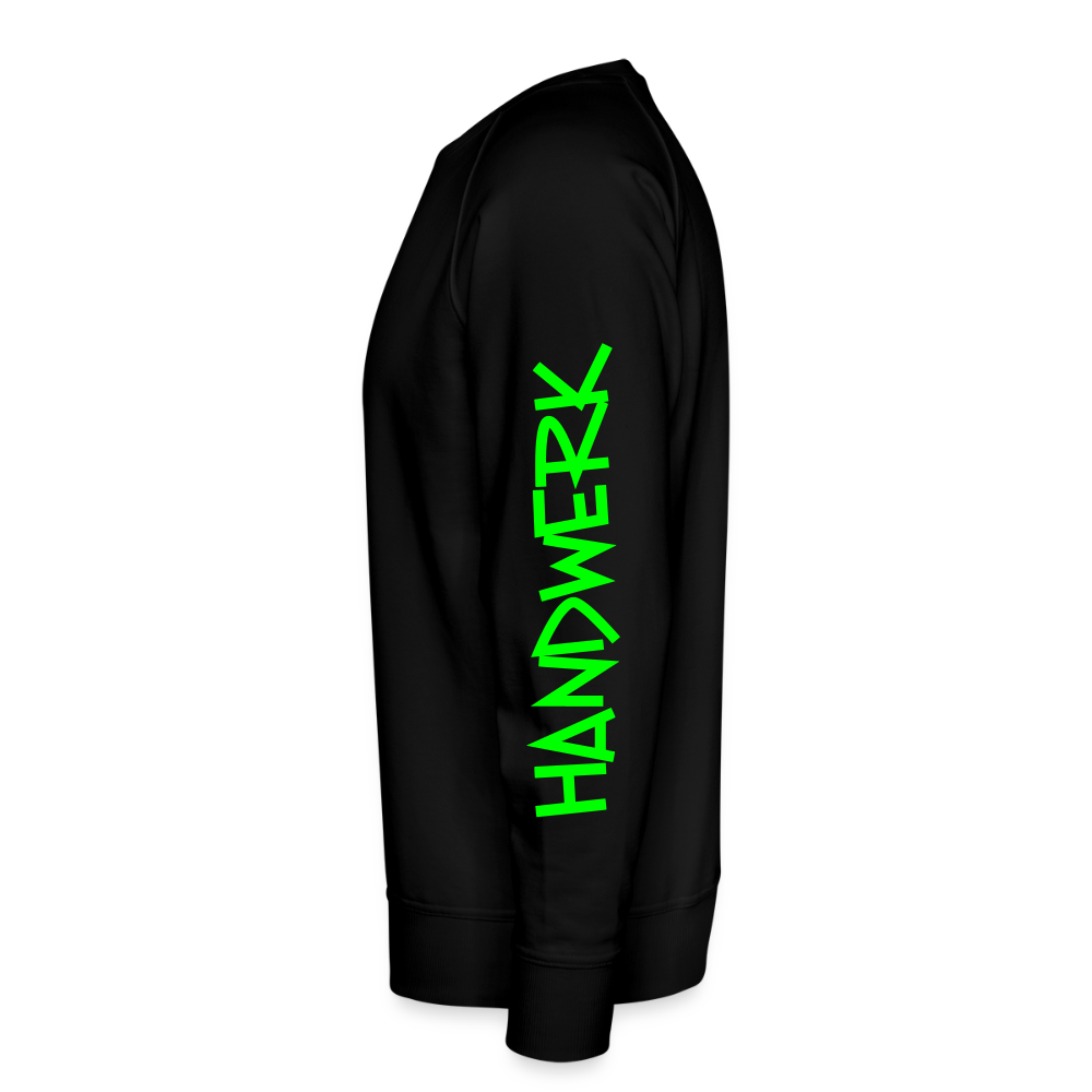 Unisex Premium Pullover "Gerüstbauer" neongrün - Schwarz