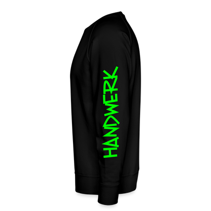 Unisex Premium Pullover "Gerüstbauer" neongrün - Schwarz