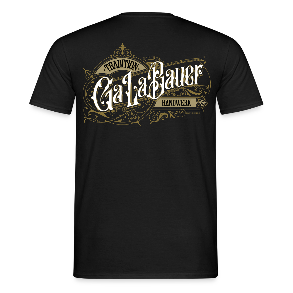 Unisex T-Shirt "GaLaBauer" Nostalgie Handwerk Schwarz Männer T-Shirt