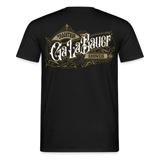 Unisex T-Shirt "GaLaBauer" Nostalgie Handwerk Schwarz Männer T-Shirt