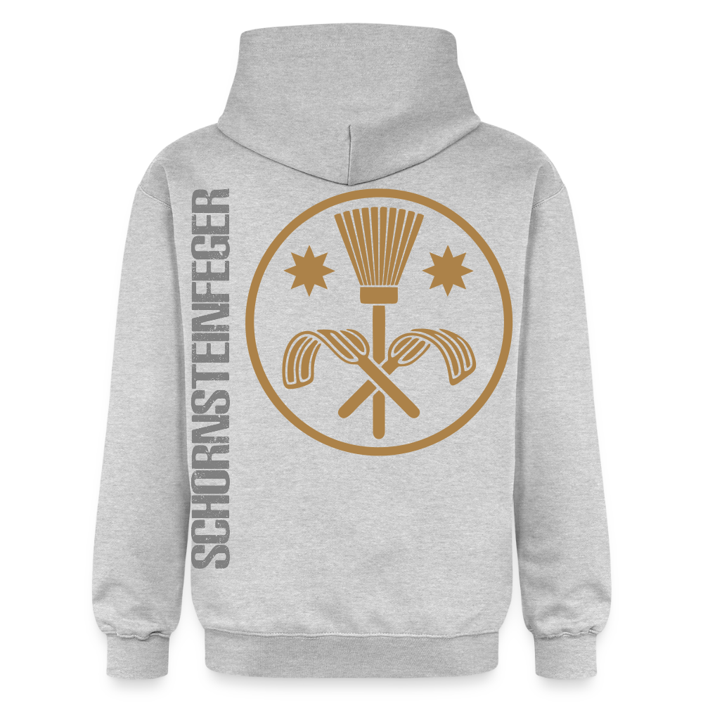 Gildan Unisex Softstyle® "Schornsteinfeger" Hellgrau meliert Gildan Unisex Softstyle® Midweight Hoodie