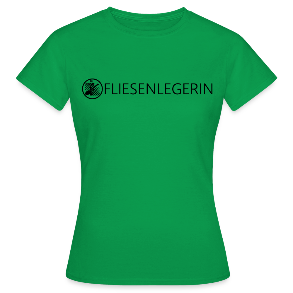 Frauen T-Shirt "Fliesenlegerin" Kelly Green Frauen T-Shirt