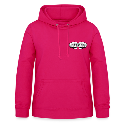 Frauen Hoodie "Heizungsbauerin" (beidseitig beruckt) - dunkles Pink