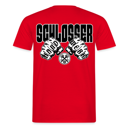 Unisex T-Shirt "Schlosser" Rot Männer T-Shirt