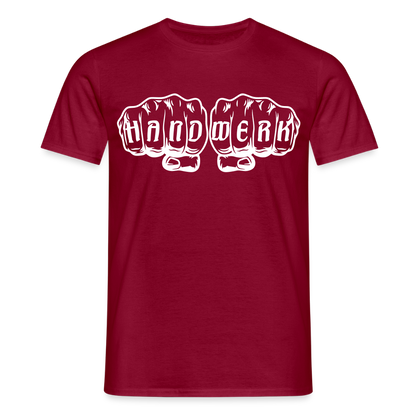 Unisex T-Shirt "Handwerk" Ziegelrot Männer T-Shirt