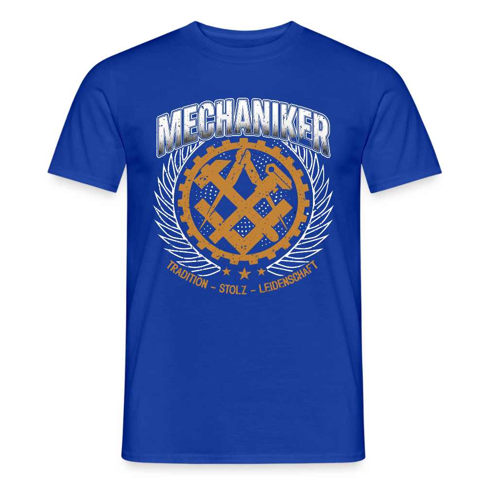 Unisex Mechaniker T-Shirt von Spreadconnect, bequemes Männer T-Shirt mit traditionellem Design, sichtbare Grafik auf der Vorderseite