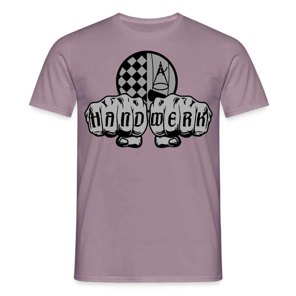 Unisex T-Shirt "Bodenleger" Lilagrau Männer T-Shirt