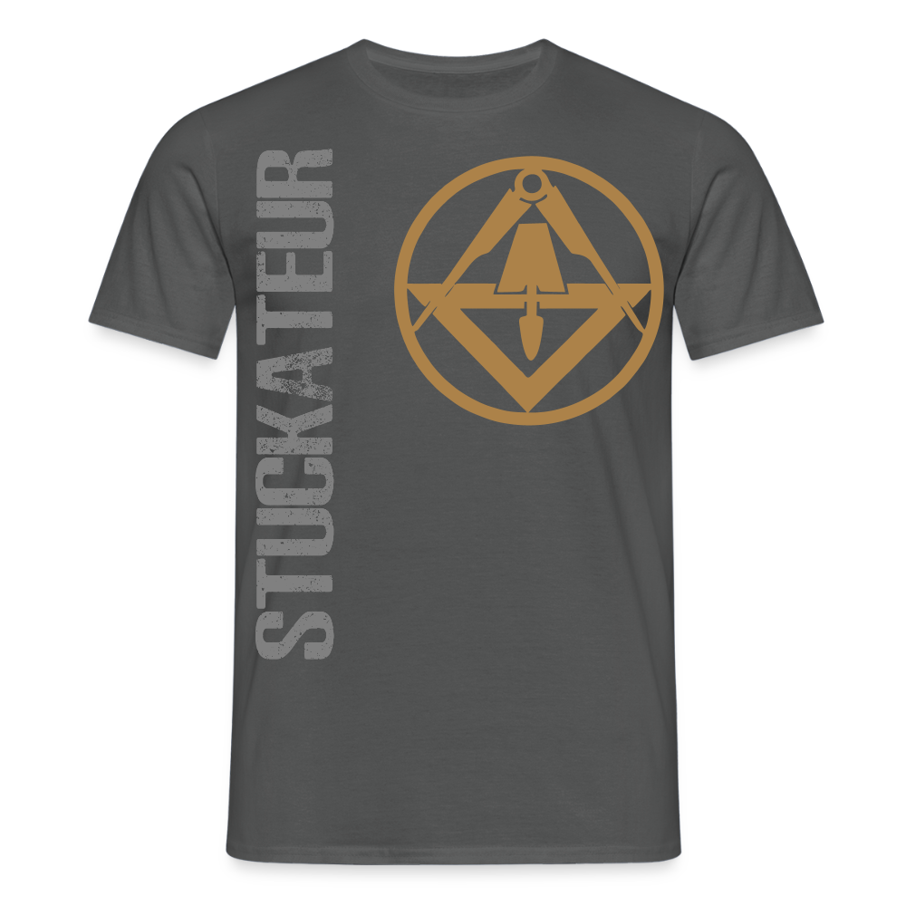 Unisex T-Shirt "Stuckateur" Anthrazit Männer T-Shirt