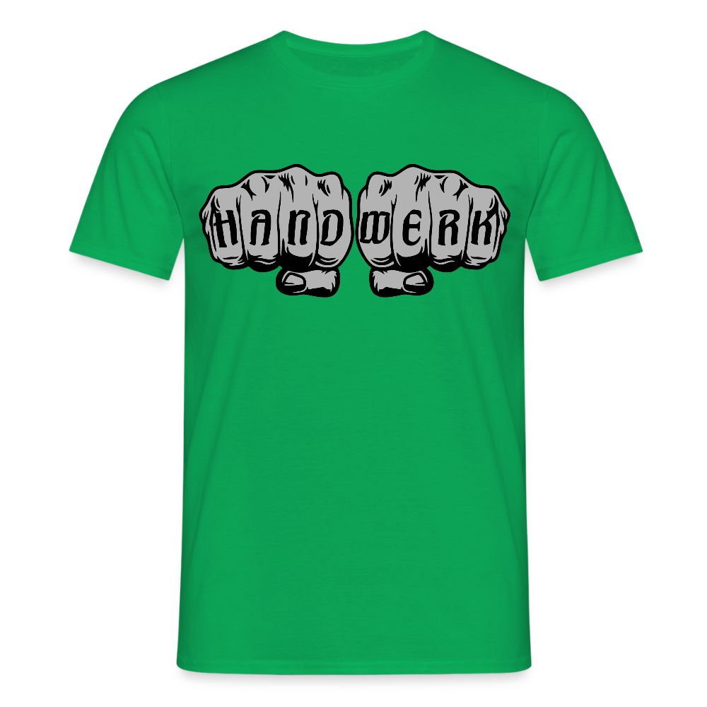 Unisex T-Shirt "Power-Handwerk" Kelly Green Männer T-Shirt
