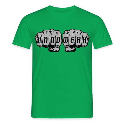 Unisex T-Shirt "Power-Handwerk" Kelly Green Männer T-Shirt
