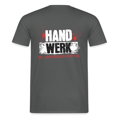 Unisex T-Shirt "Handwerk" (hinten bedruckt) Anthrazit Männer T-Shirt