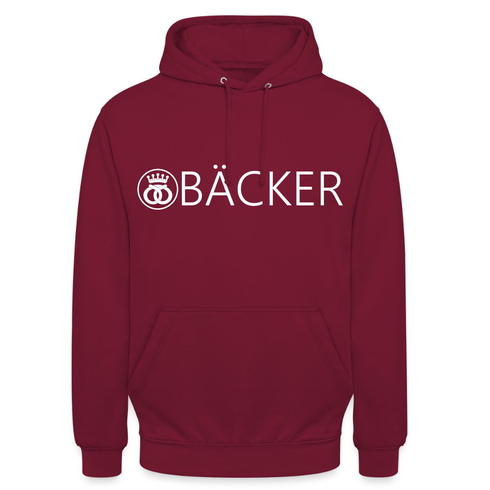 Unisex Hoodie "Bäcker" Bordeaux Unisex Hoodie