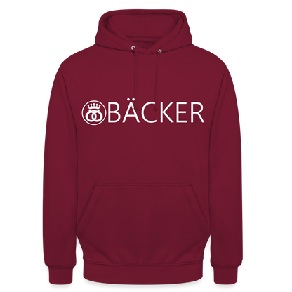 Unisex Hoodie "Bäcker" Bordeaux Unisex Hoodie