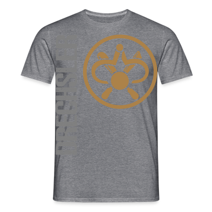 Unisex T-Shirt "Drechsler" Graphit meliert Männer T-Shirt