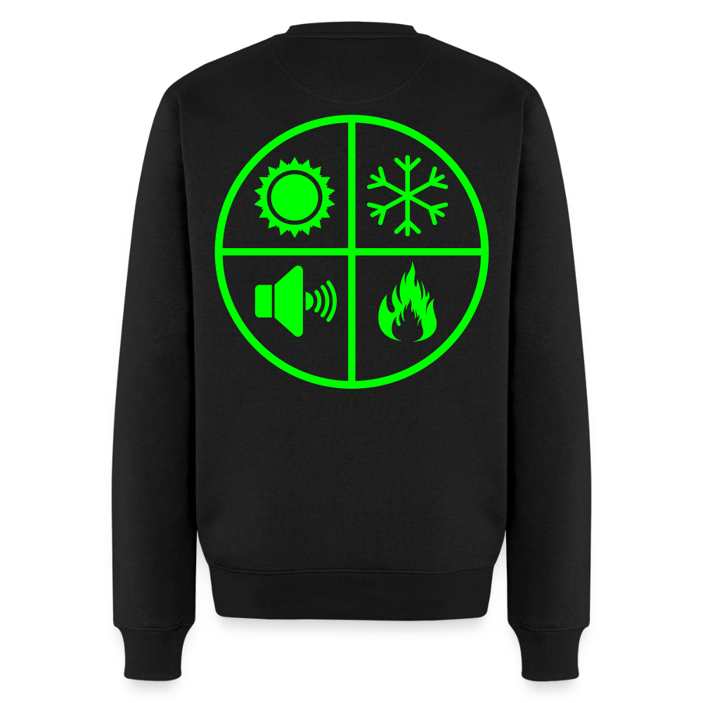 Unisex Premium Pullover "Isolierer" neongrün Schwarz Männer Premium Pullover