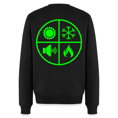 Unisex Premium Pullover "Isolierer" neongrün Schwarz Männer Premium Pullover