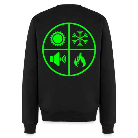 Unisex Premium Pullover "Isolierer" neongrün Schwarz Männer Premium Pullover