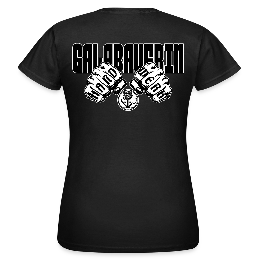 Frauen T-Shirt "GaLaBauerin" (beidseitig bedruckt) Schwarz Frauen T-Shirt