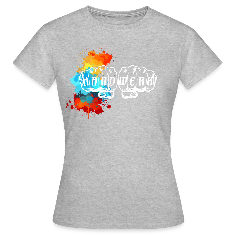 Frauen T-Shirt "Splash-Left" Grau meliert Frauen T-Shirt