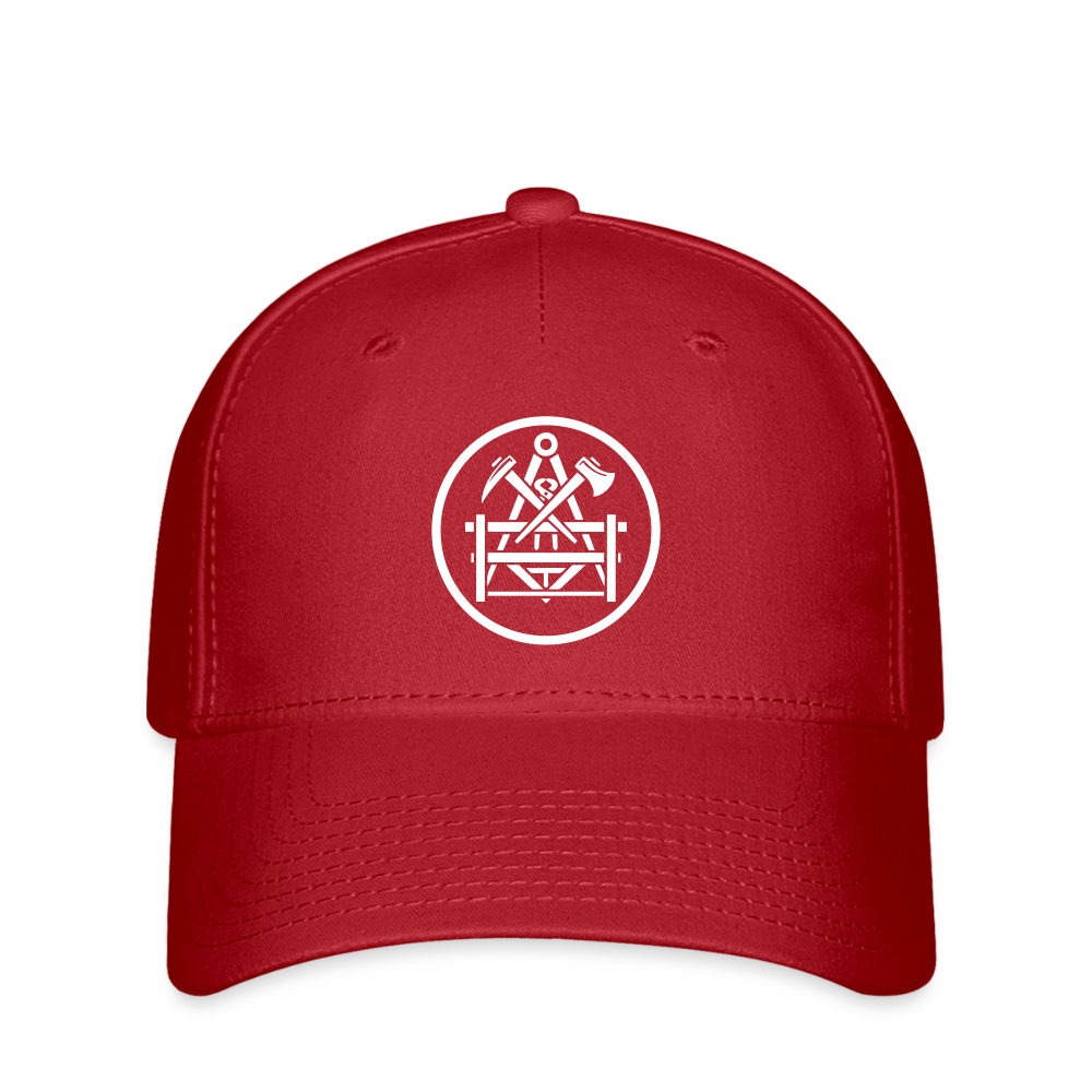 Flexfit Cap "Betonbauer" Rot Flexfit Cap