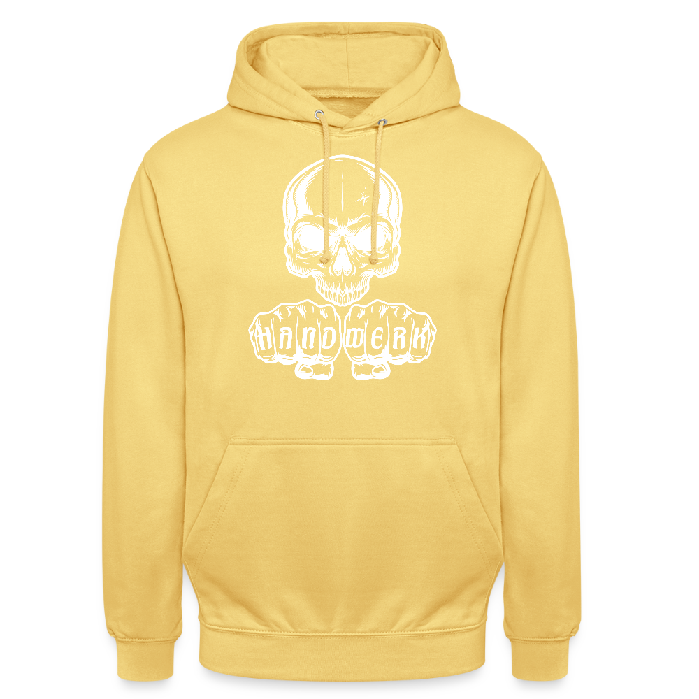 Unisex Hoodie "Skull-Handwerk" Zitronengelb Unisex Hoodie