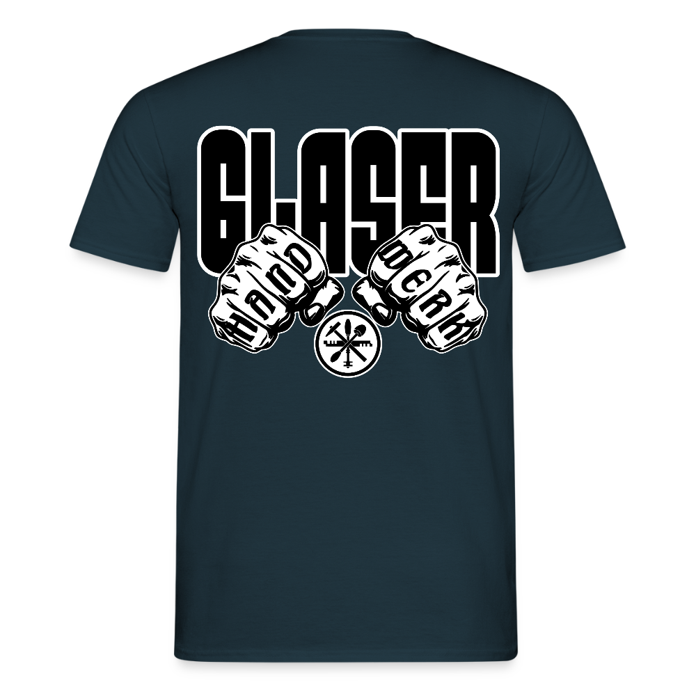 Unisex T-Shirt "Glaser" Navy Männer T-Shirt