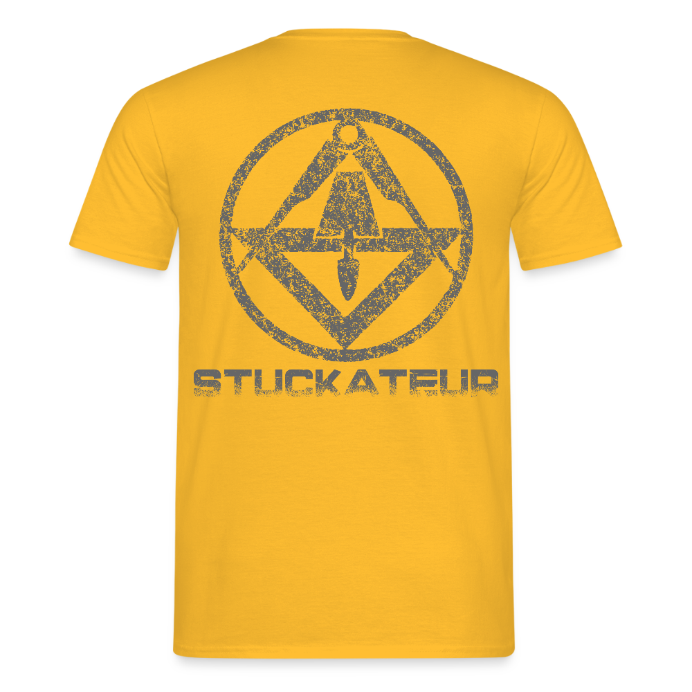 Unisex T-Shirt "Stuckateur" Gelb Männer T-Shirt