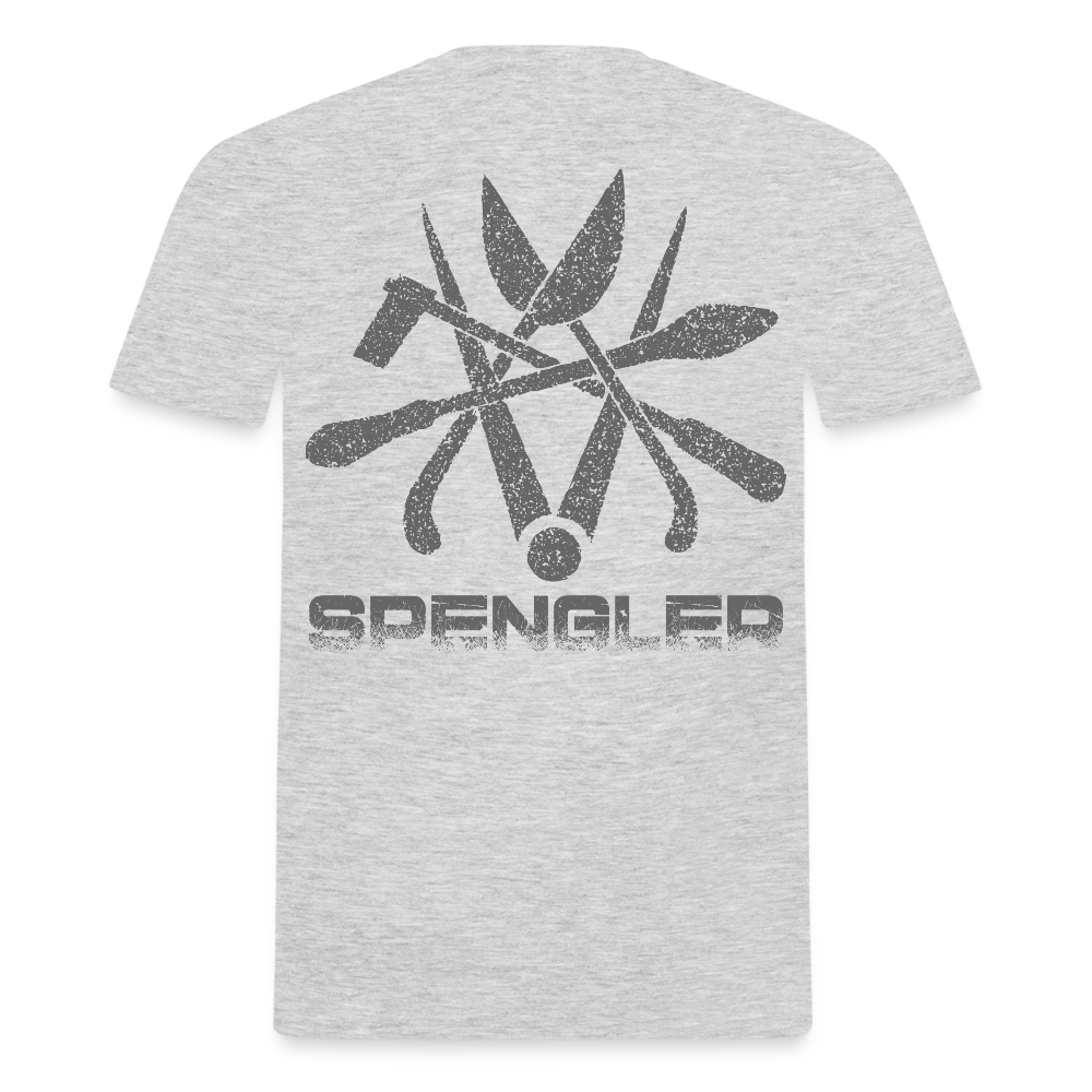 Unisex T-Shirt "Spengler" Grau meliert Männer T-Shirt