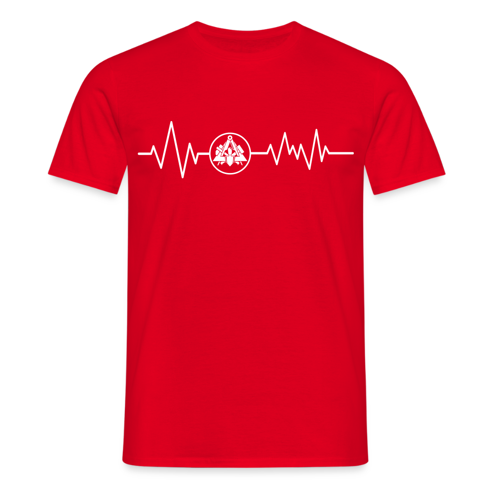 Unisex T-Shirt "Maurer" Rot Männer T-Shirt