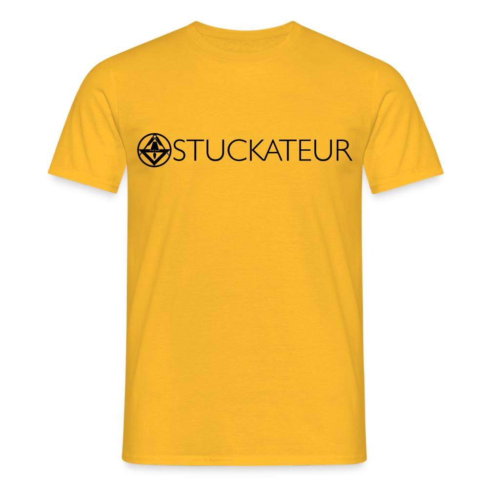 Unisex T-Shirt "Stuckateur" Gelb Männer T-Shirt