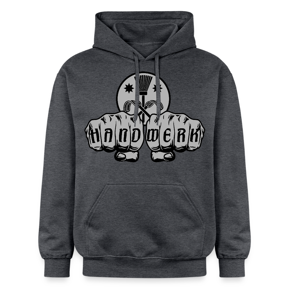 Gildan Unisex Softstyle® "Schornsteinfeger" Dunkelgrau meliert Gildan Unisex Softstyle® Midweight Hoodie