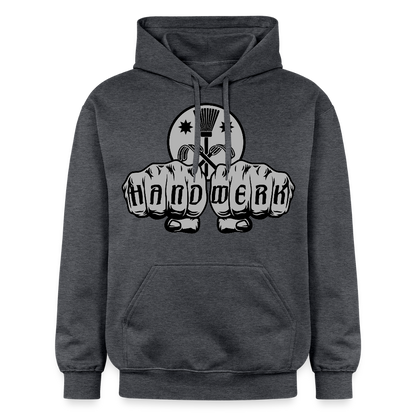Gildan Unisex Softstyle® "Schornsteinfeger" Dunkelgrau meliert Gildan Unisex Softstyle® Midweight Hoodie