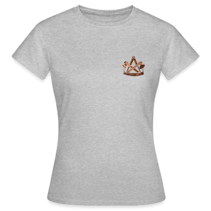 Frauen T-Shirt "Zimmermann" (beidseitig bedruckt) - Grau meliert
