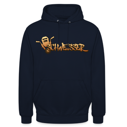 Unisex Hoodie "Schweisser" Navy Unisex Hoodie