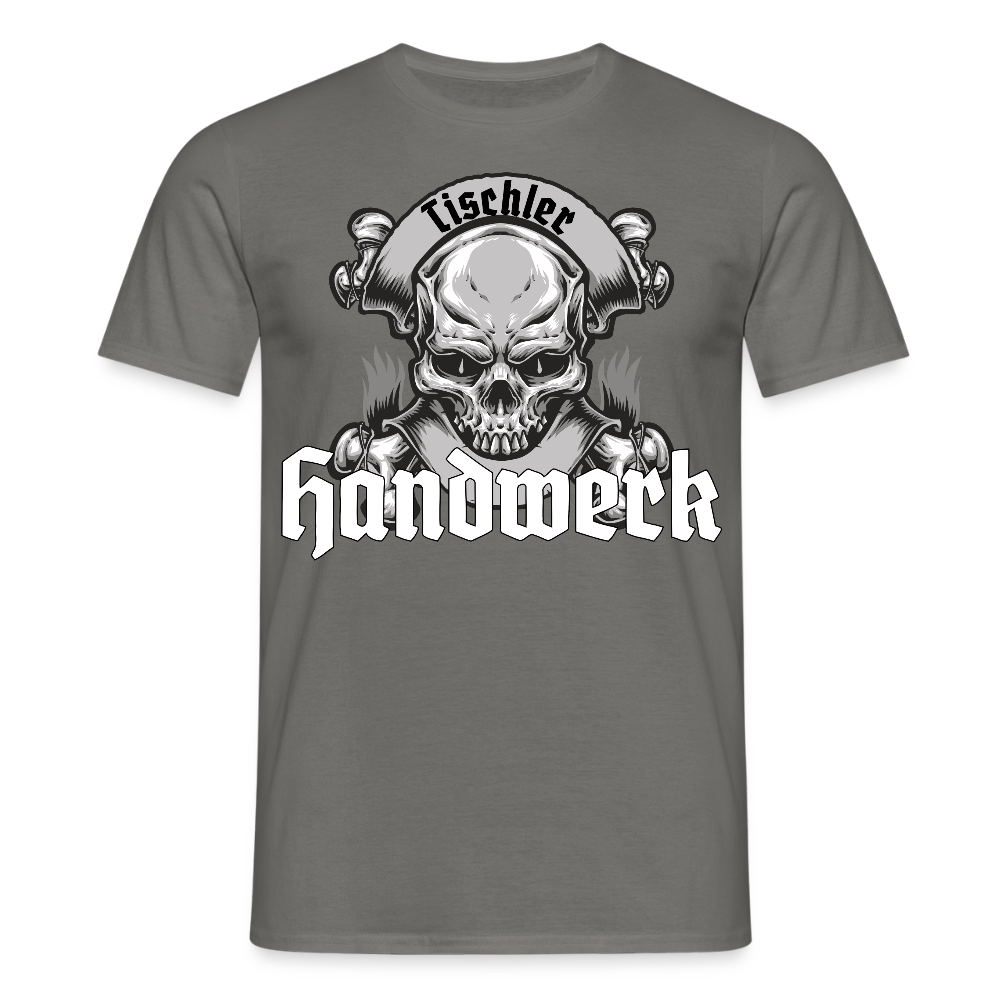 Unisex T-Shirt "Skull-Tischler" Graphit Männer T-Shirt