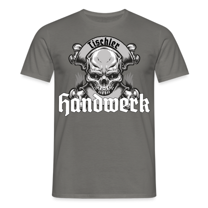 Unisex T-Shirt "Skull-Tischler" Graphit Männer T-Shirt