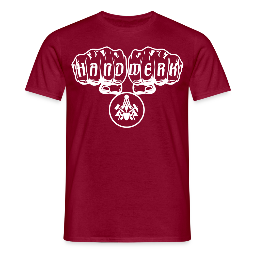 Unisex T-Shirt "Maurer" Ziegelrot Männer T-Shirt